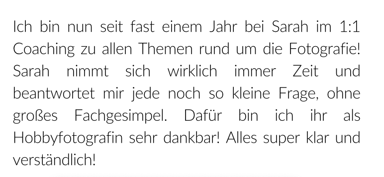 Feedback Tierfotografie Schule Isabelle