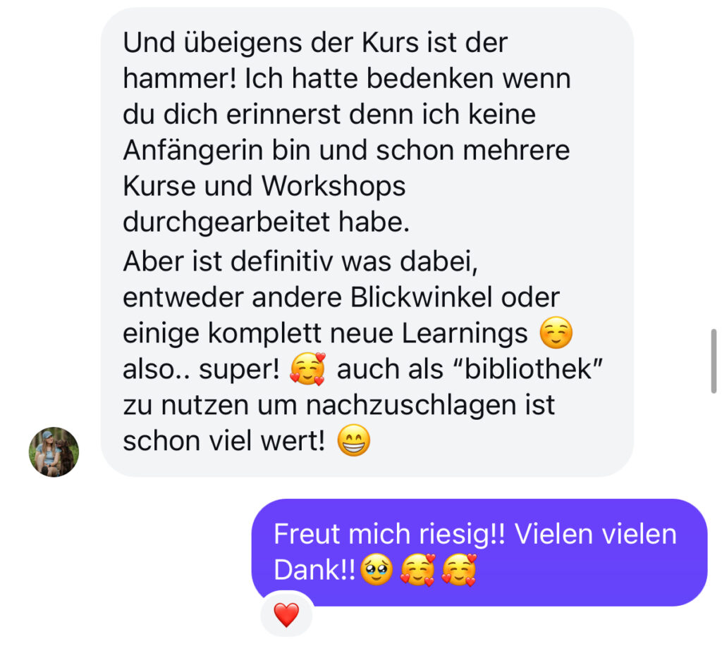 Feedback Dora Tierfotografieschule